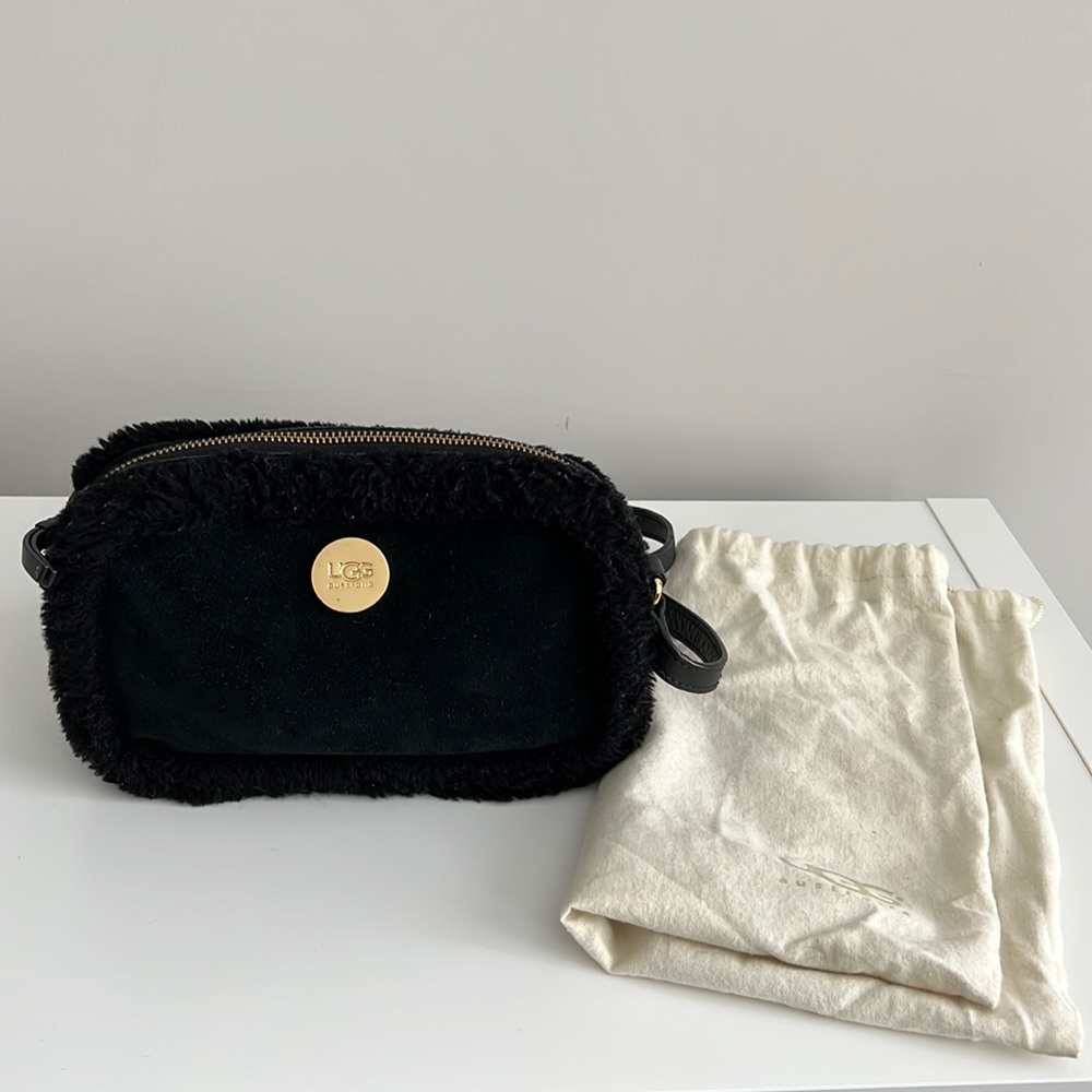 Ugg Suede + Faux Fur Crossbody
